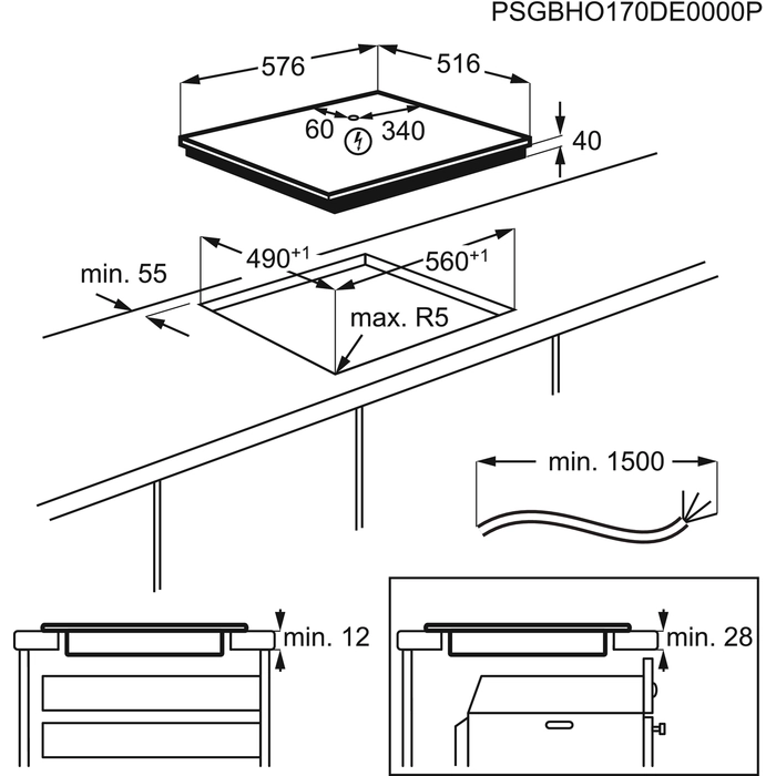 Варочная панель Electrolux CPE6421KX
