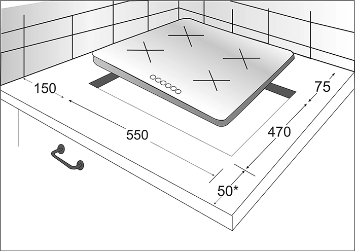 Варочная панель Exiteq PF 640 STGB-E/A