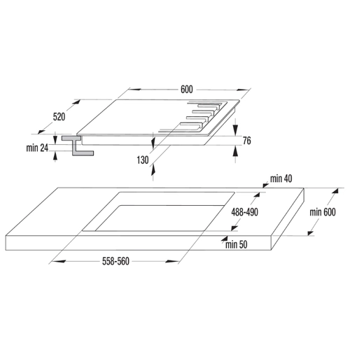 Газовая варочная панель Gorenje G 641 SYW