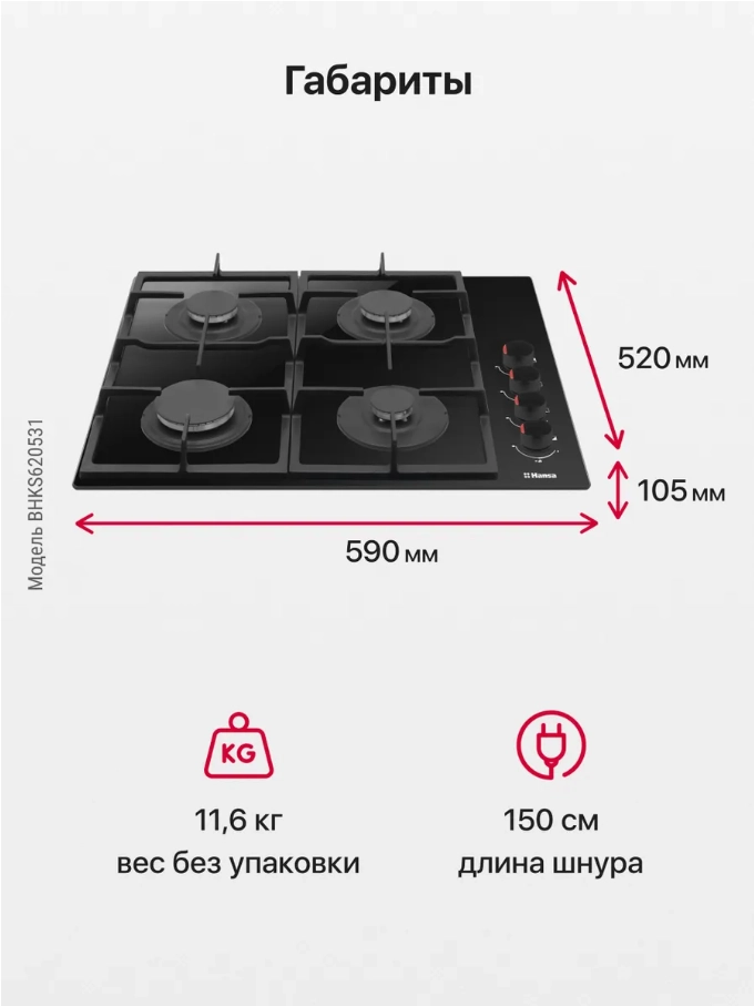 Варочная панель Hansa BHKS620531