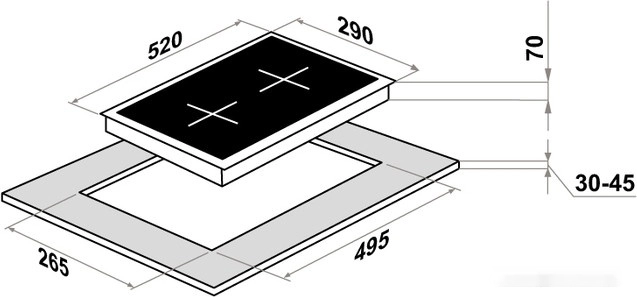 Варочная панель HOMSair HIC32SBG