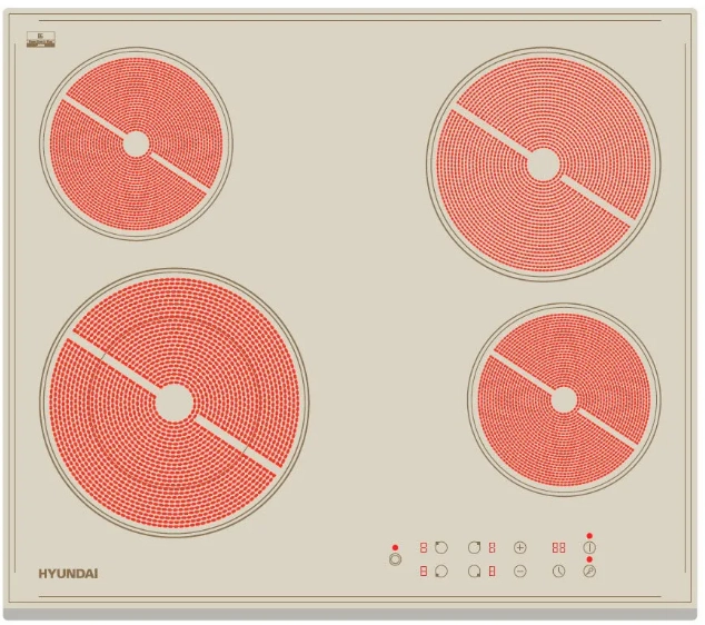 Варочная панель Hyundai HHE 6450 BE