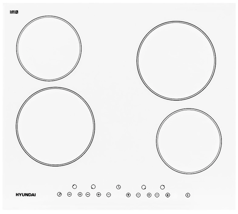 Варочная панель Hyundai HHE 6450 WG