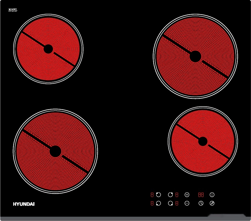 Варочная панель Hyundai HHE 6460 BG