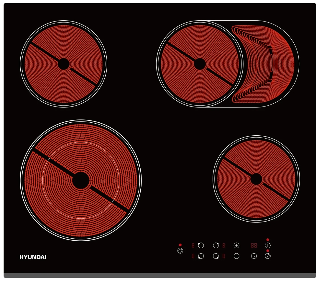 Варочная панель Hyundai HHE 6670 BG