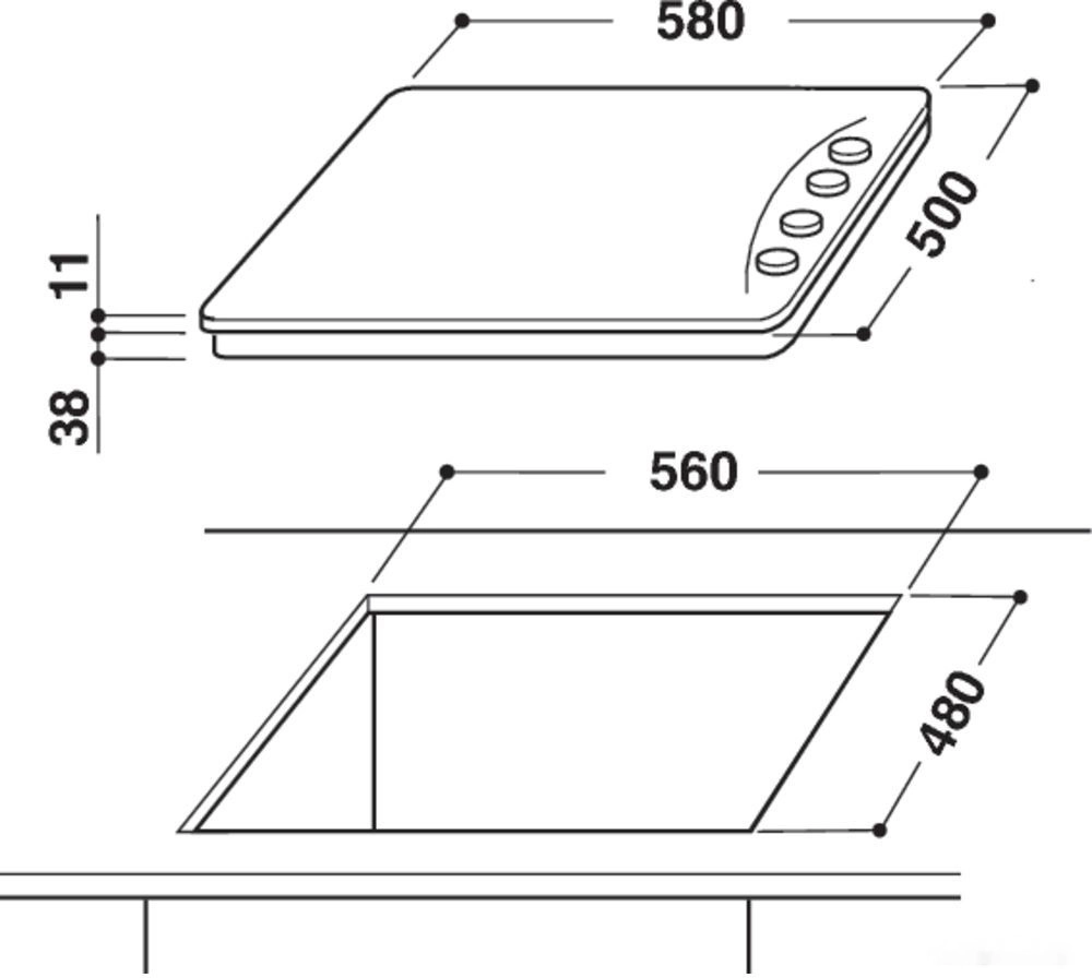 Варочная панель Indesit PAAI 642 IX/I EE