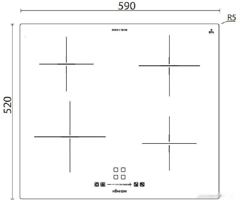Варочная панель Konigin Lacerta I604 SBK