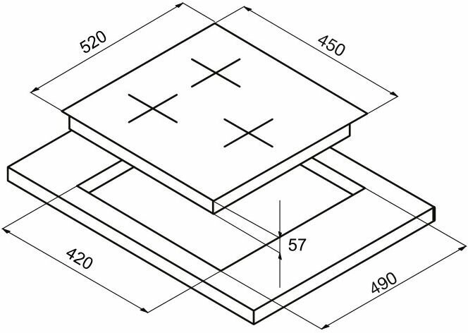 Варочная панель Korting HG 465 CTRB