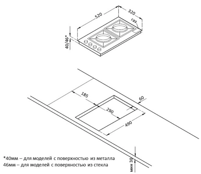 Варочная панель Korting HGG 3825 CN