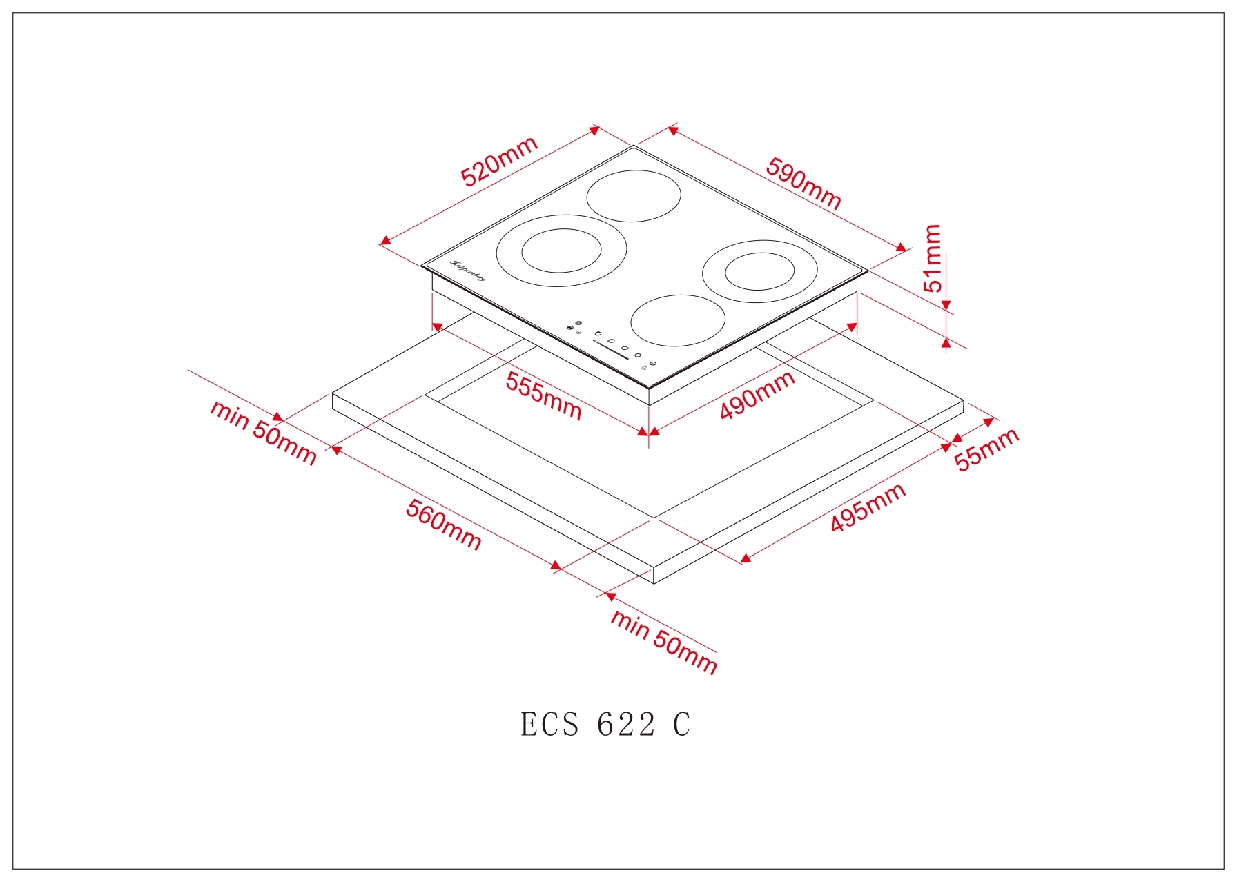 Варочная панель Kuppersberg ECS 622 C