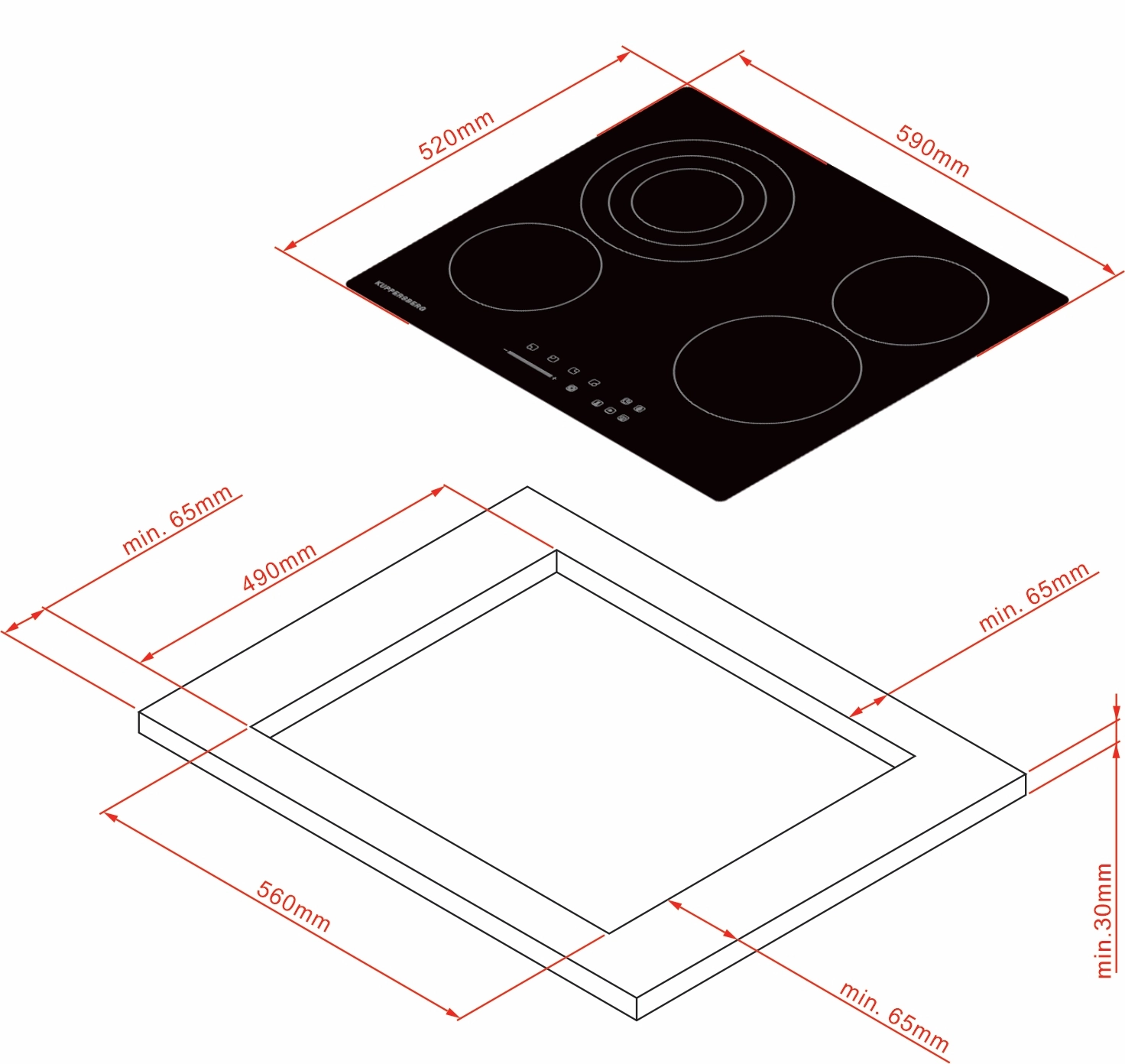 Варочная панель Kuppersberg ECS 630