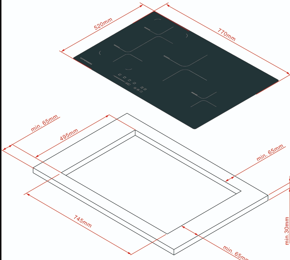 Варочная панель Kuppersberg ICS 804