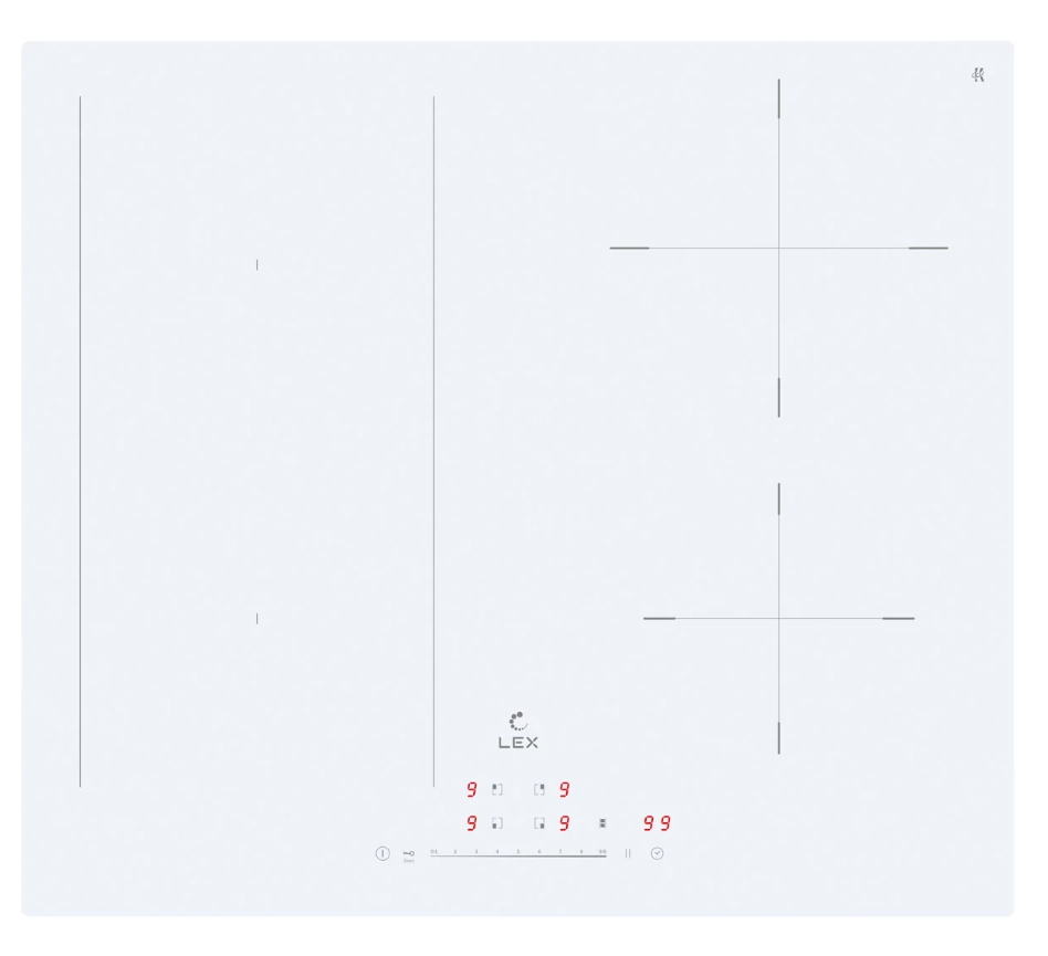 Варочная панель LEX EVI 641A WH