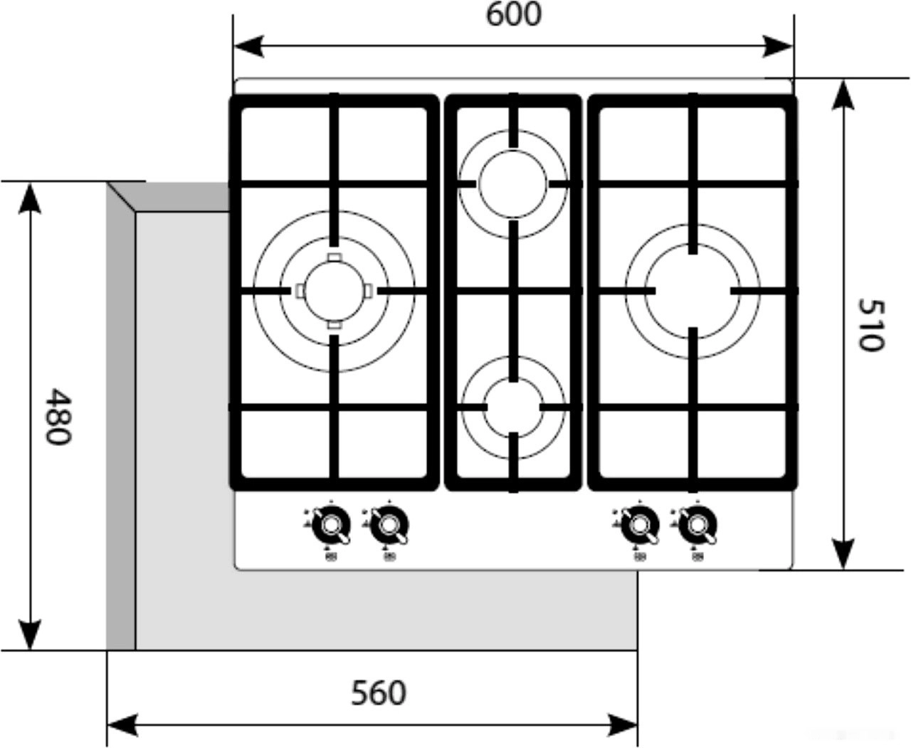 Варочная панель LEX GVG 6043 C IV Light