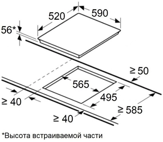 Варочная панель Maunfeld CVI594BG