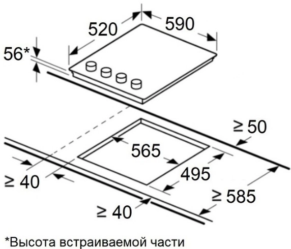 Варочная панель Maunfeld CVI594MBGBR