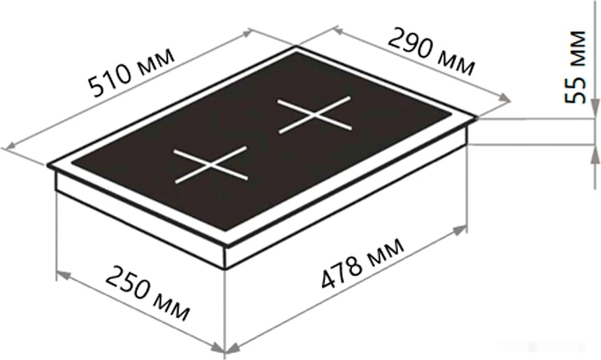 Варочная панель Maunfeld EEHE.32VCBB.R