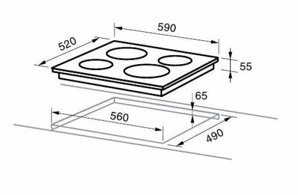 Варочная панель Midea MCH64767F