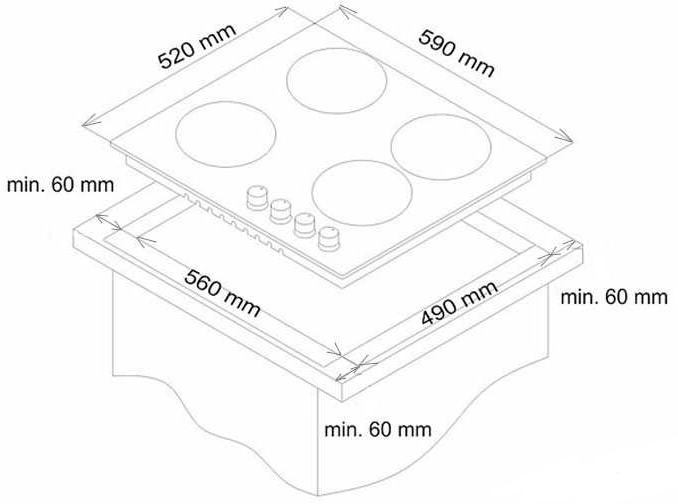 Варочная панель Simfer H60Q40W416