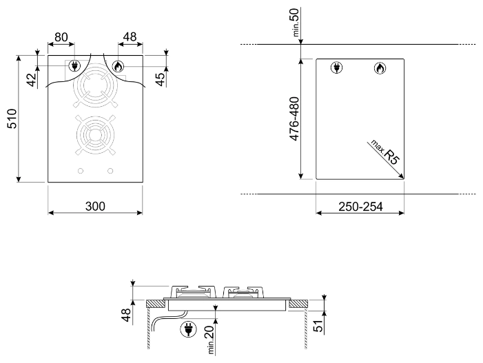 Варочная панель Smeg PV332CN