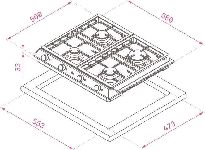 Варочная панель Teka EX 60.1 4G AI AL CI