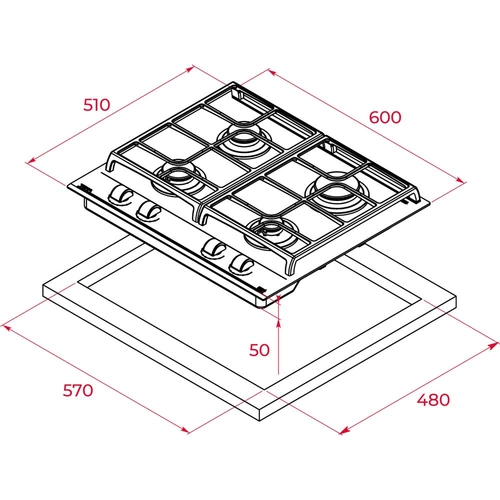 Варочная панель Teka GBC 64100 KBN (черный)