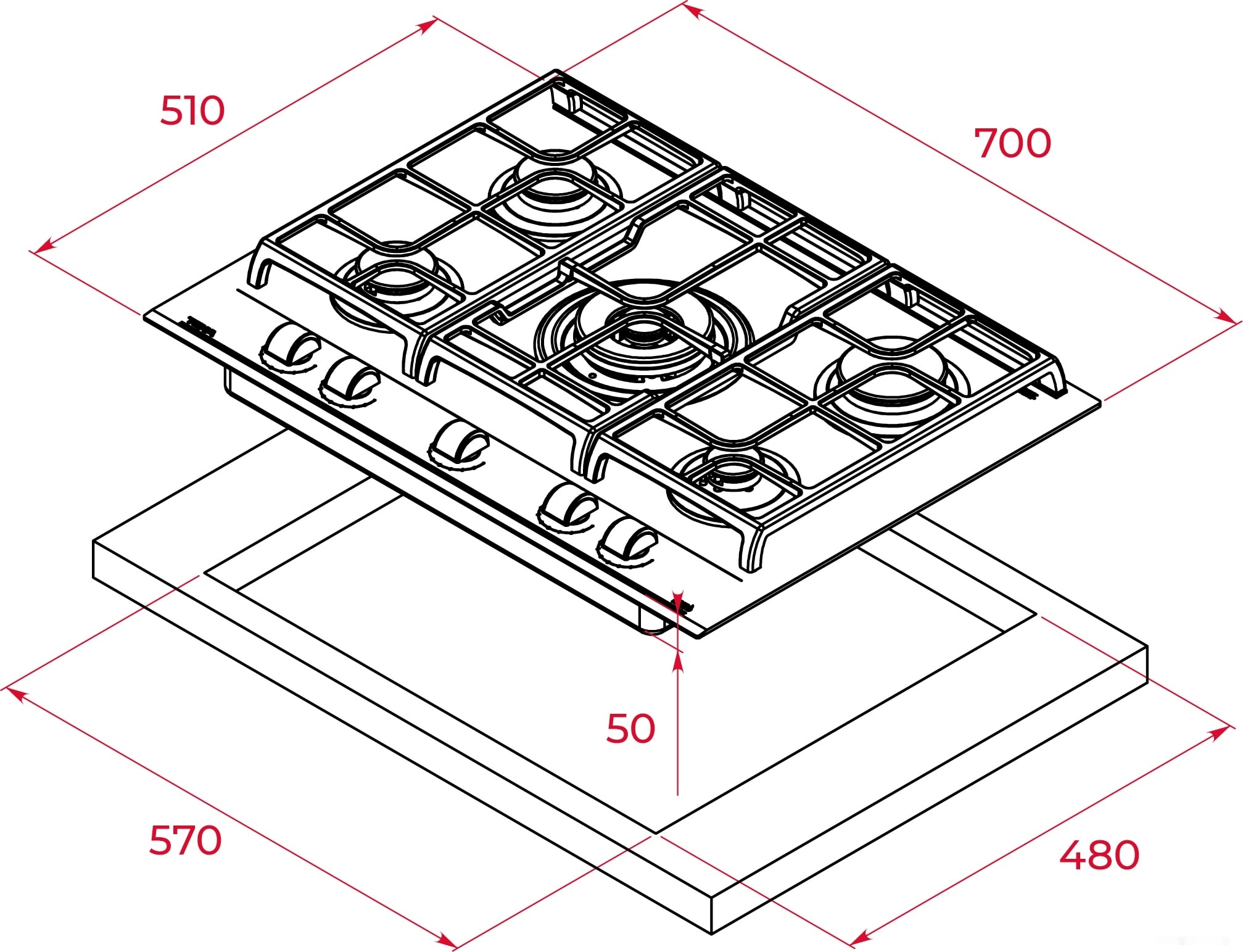 Варочная панель Teka GZC 75330 XBN STONE GREY 112570101