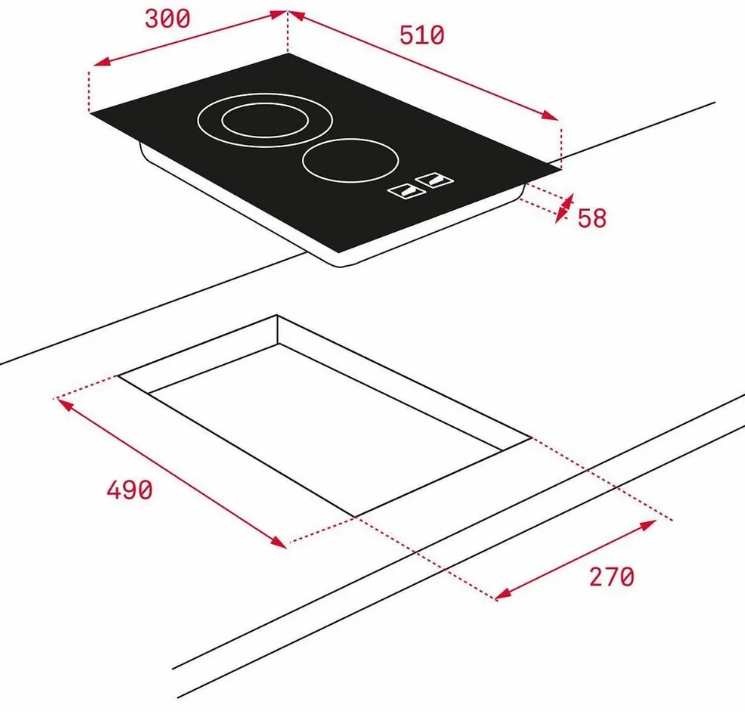 Варочная панель Teka TZC 32320 TTC BLACK