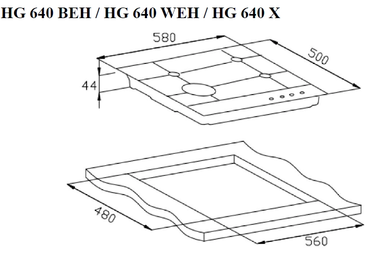 Варочная панель Weissgauff HG 640 WEH