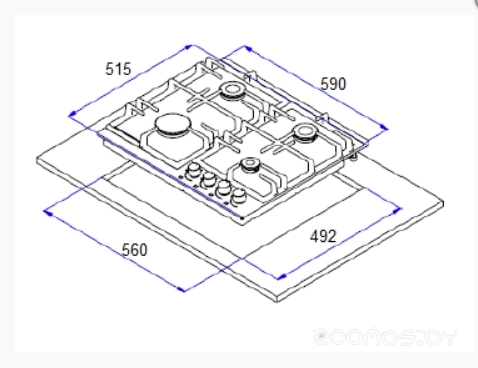 Варочная панель Weissgauff HGG 640 WEB