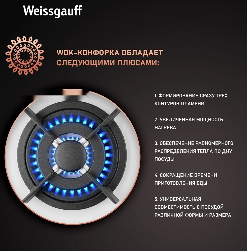 Варочная панель Weissgauff HGG 640 WGW