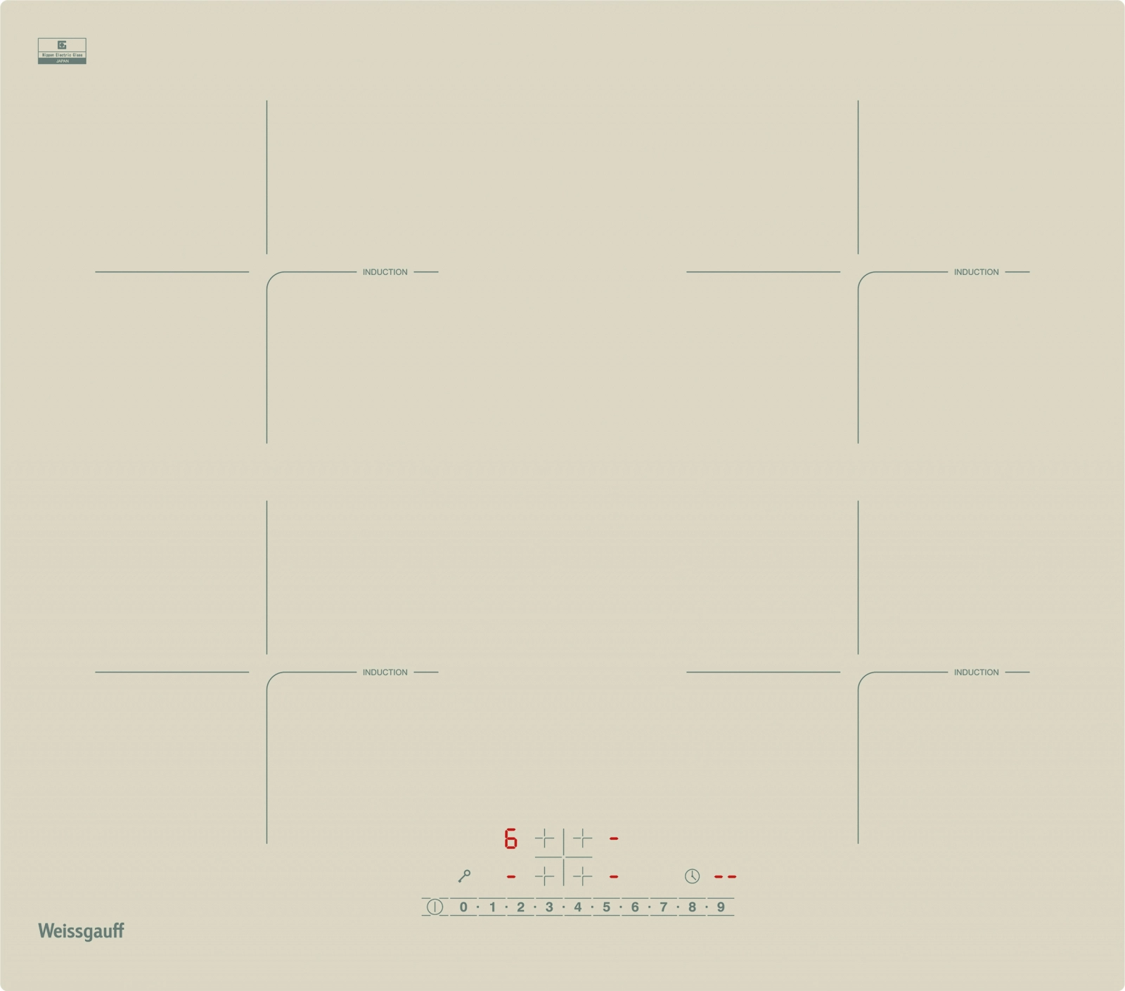 Индукционная варочная панель Weissgauff HI 640 GSC