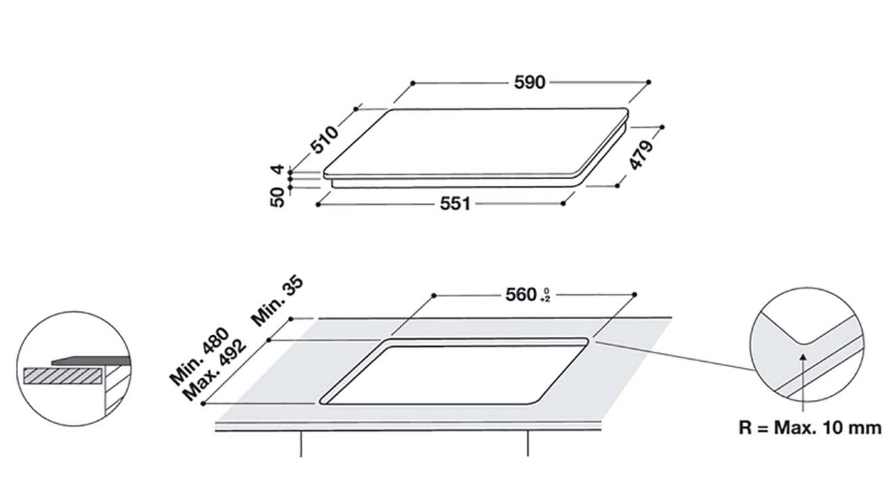 Варочная панель Whirlpool WL S5360 BF/W