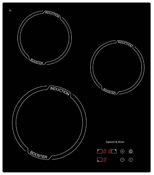 Варочная панель Zigmund & Shtain CIS 029.45 BX