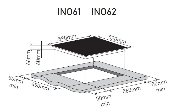 Варочная панель Zorg INO61 (черный)