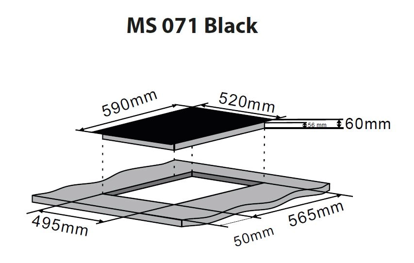 Варочная панель ZorG Technology MS 071 (черный)