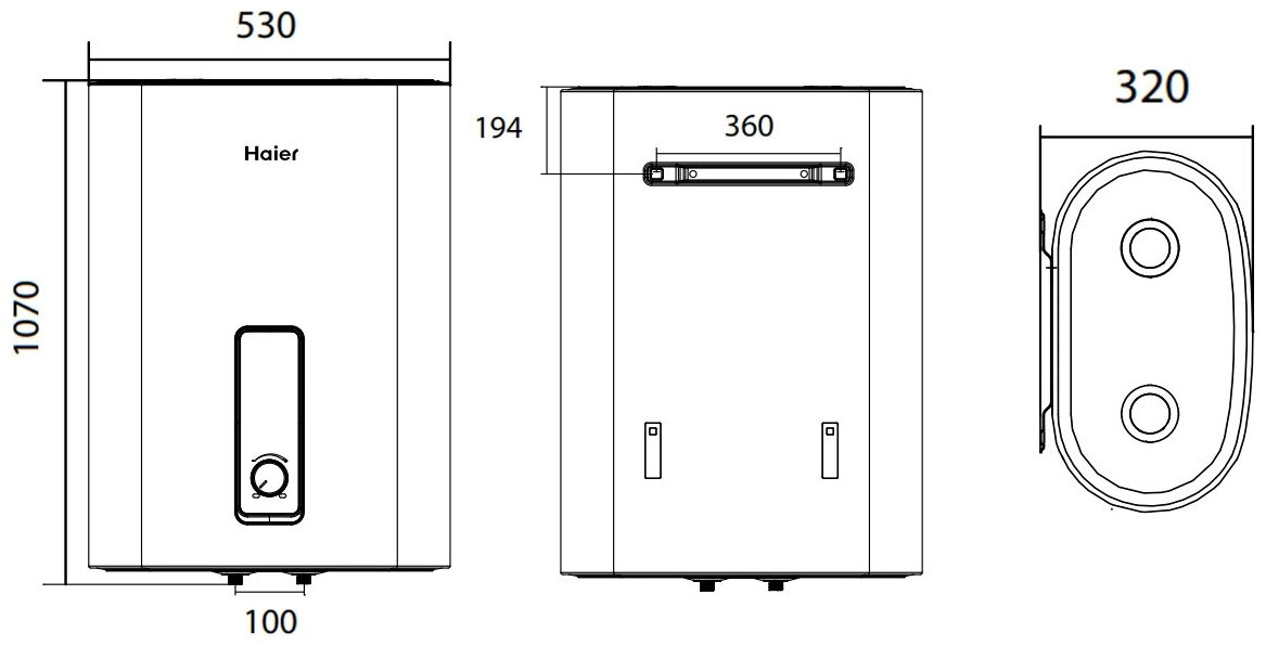 Водонагреватель HAIER ES80V-F7(R)