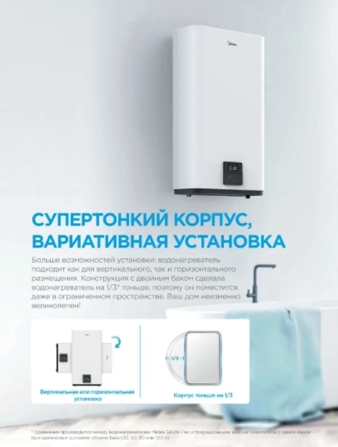 Водонагреватель Midea Stream MWH-10020-FED Wi-Fi