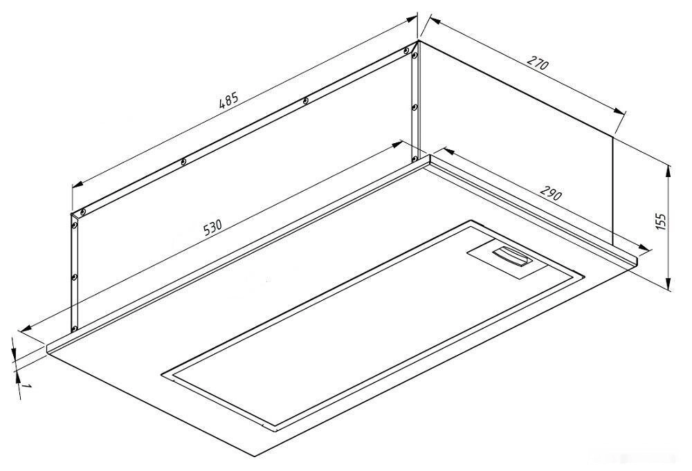 Кухонная вытяжка AKPO Mio 60 WK-12 (черный)