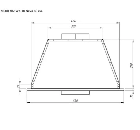 Кухонная вытяжка AKPO Neva 60 WK-10 (белый)