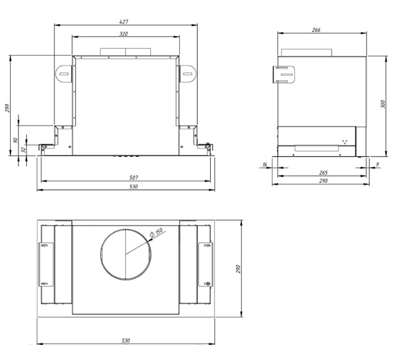 Кухонная вытяжка AKPO Neva Glass II 60 WK-10 (черный)