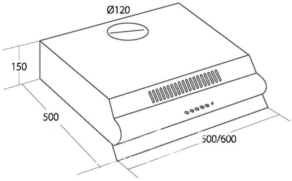 Вытяжка AKPO P-3060 WK-7 (бежевый)