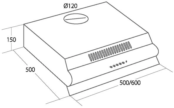 Вытяжка AKPO P-3060 WK-7 медь