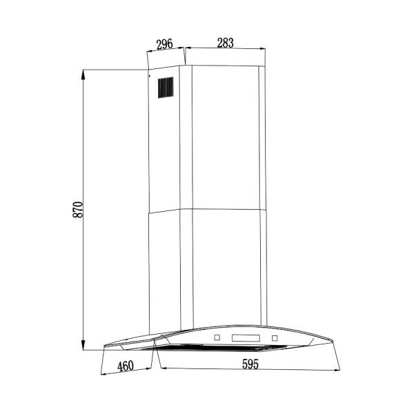 Кухонная вытяжка Backer QD60E-MC White 12K