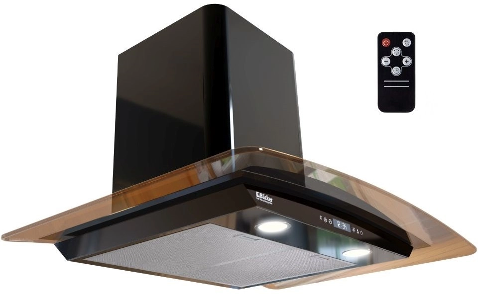 Кухонная вытяжка Backer QD60E-TGL200RC DG Black