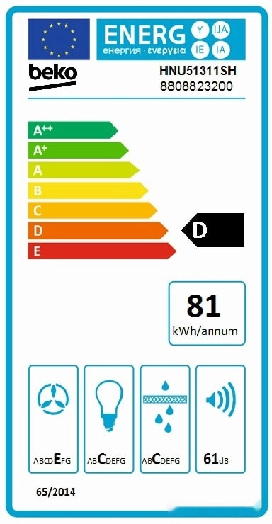 Кухонная вытяжка Beko HNU 51311 SH