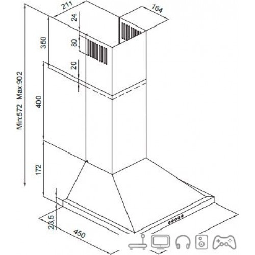 Кухонная вытяжка Berk BHD 2240 IX 50