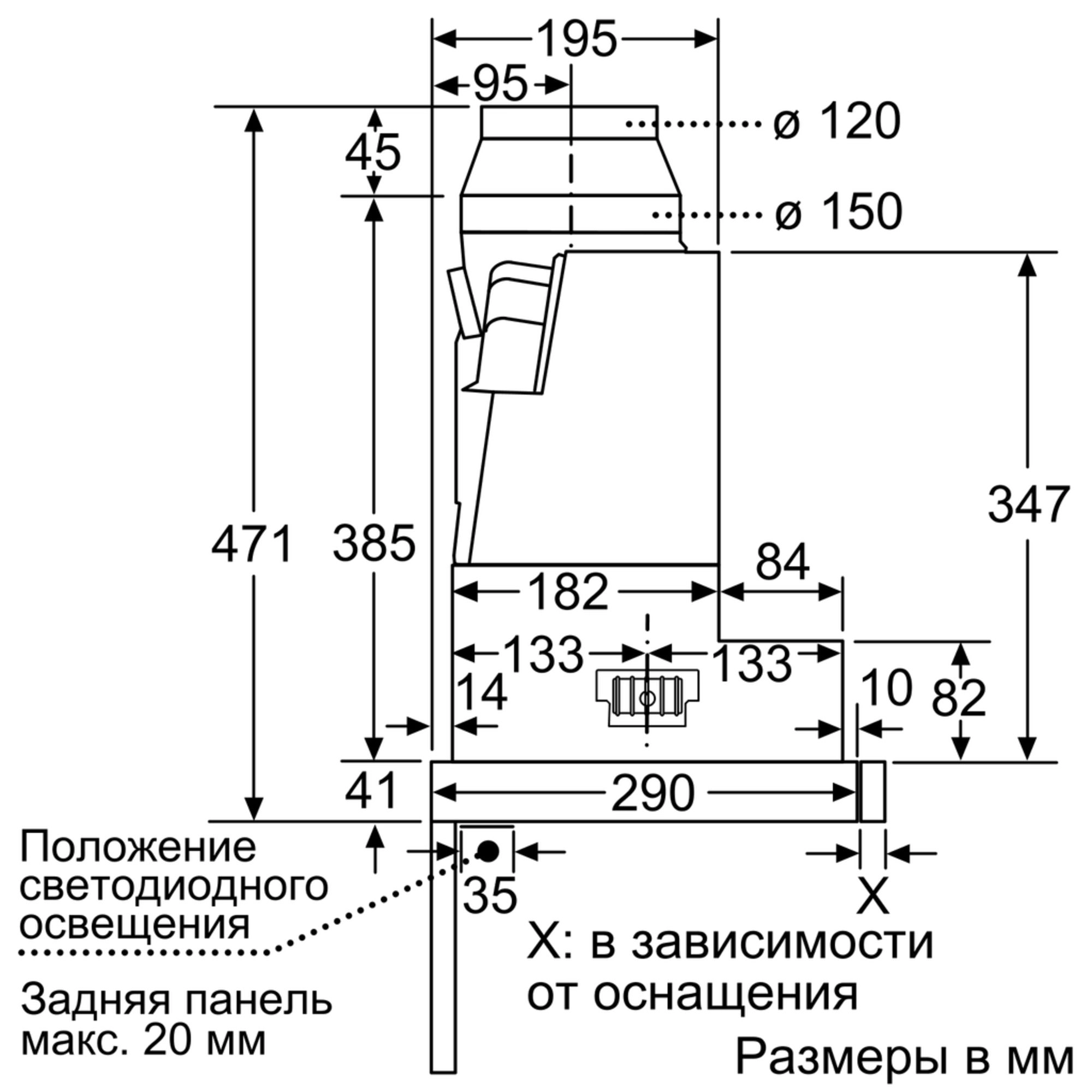 Вытяжка Bosch DFR067E51ix