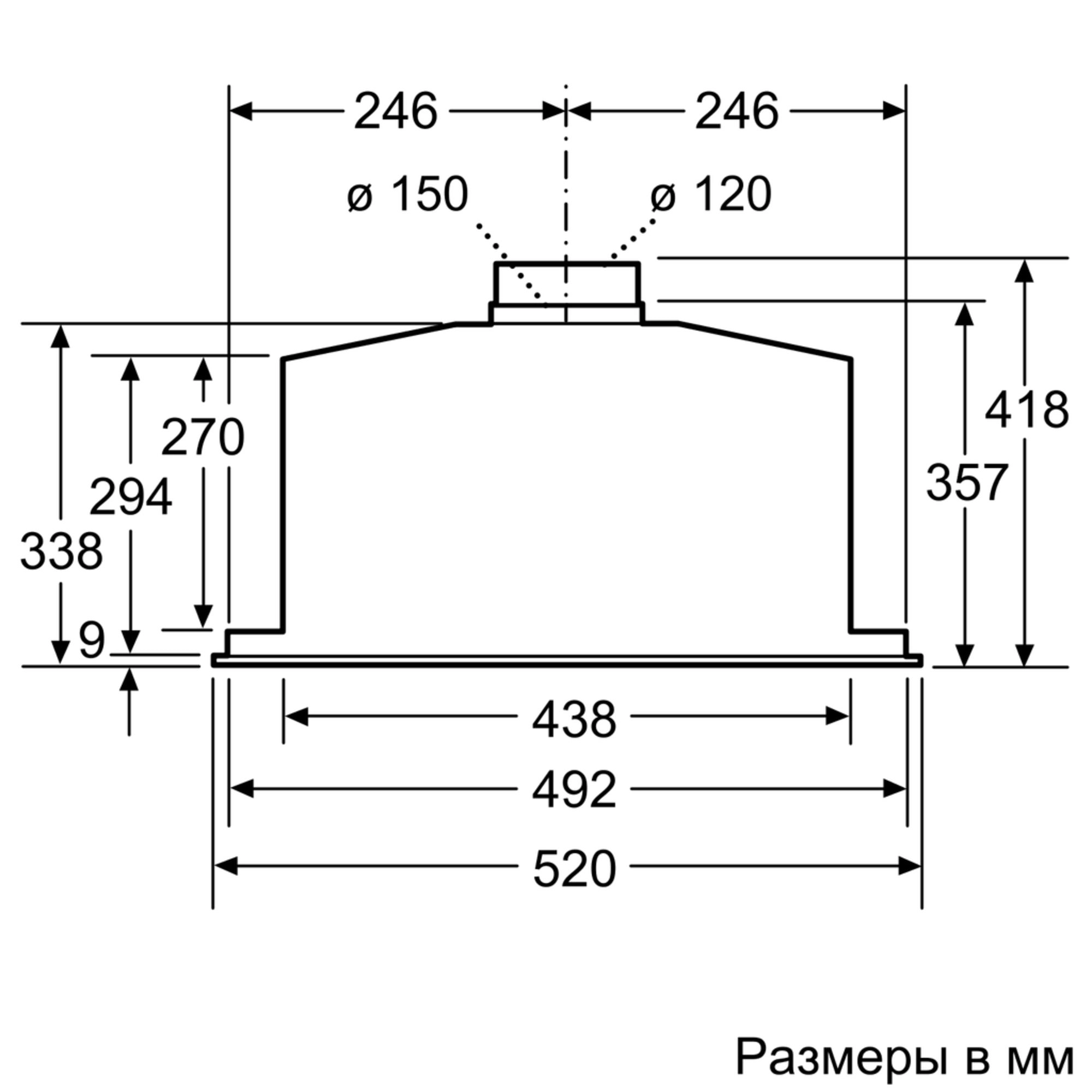 Вытяжка Bosch DHL 575 C 50 IX