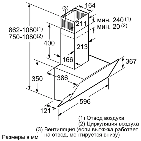 Вытяжка Bosch DWK65AJ90R